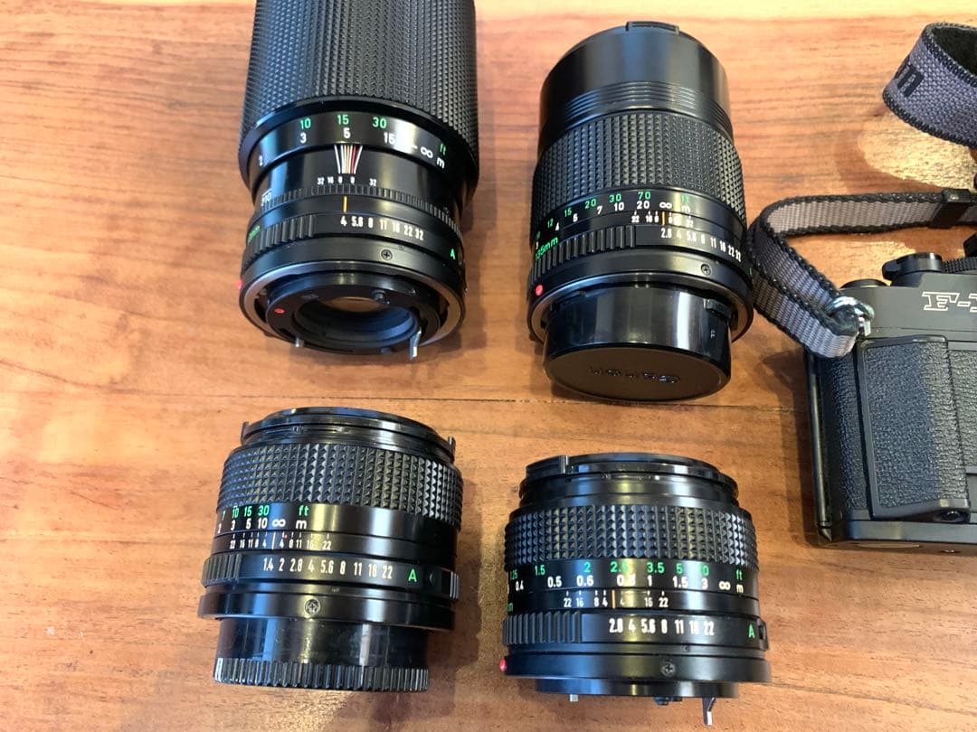 CANON NEW F-1 キヤノン　FD レンズ4本セット