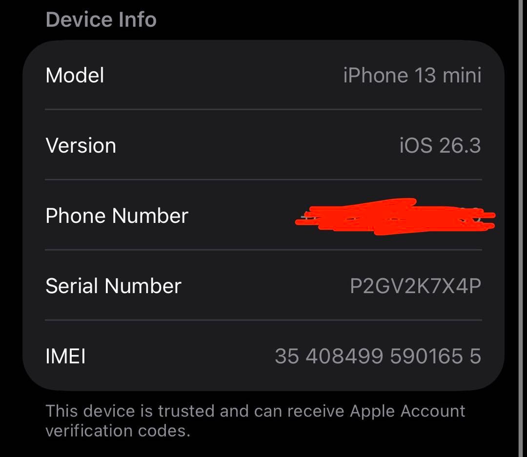 Apple iPhone13mini 本体