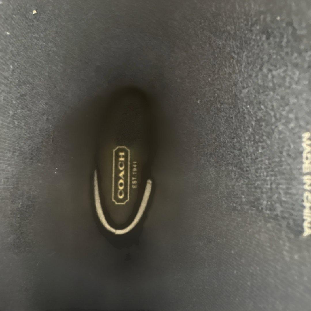 COACH コーチ ストライプ レインブーツ 長靴 未使用品 マルチカラー