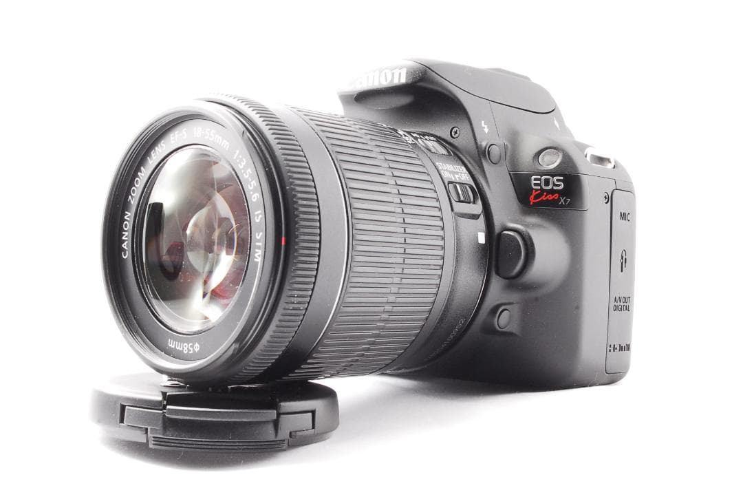即購入1000円OFF❤️キャノン kiss X7 ダブルレンズセット バッグ付