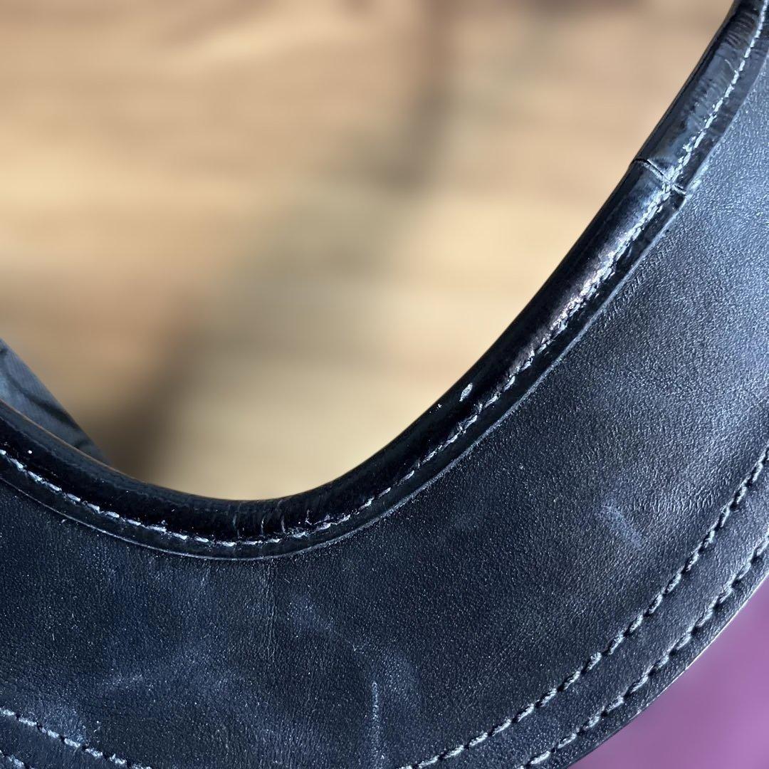 COACH コーチ シグネチャー ワンショルダーバッグ がま口 ブラック