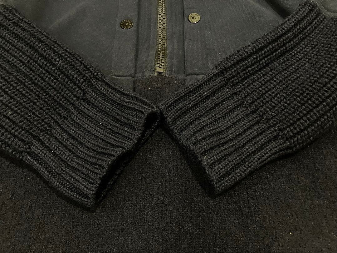 STONE  Sサイズ ニットプルオーバー ネイビー イタリア製