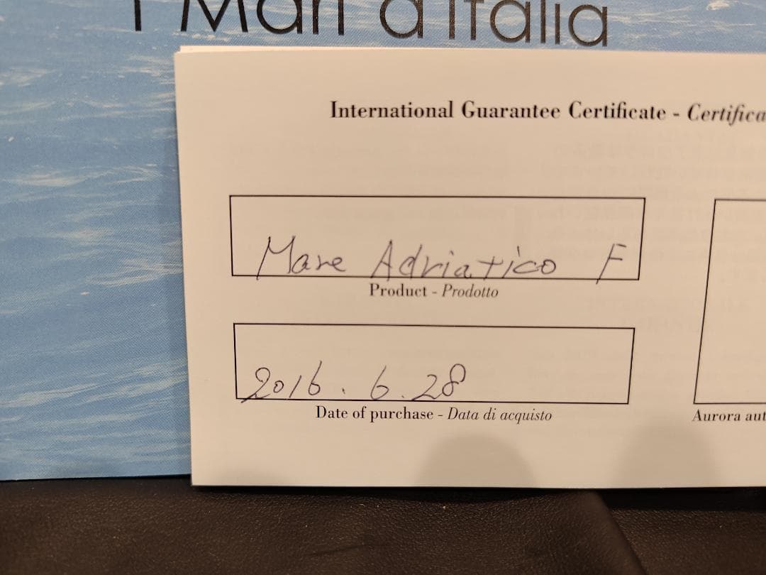 アウロラ 万年筆 マーレ・アドリア AURORA Mar Adriatico