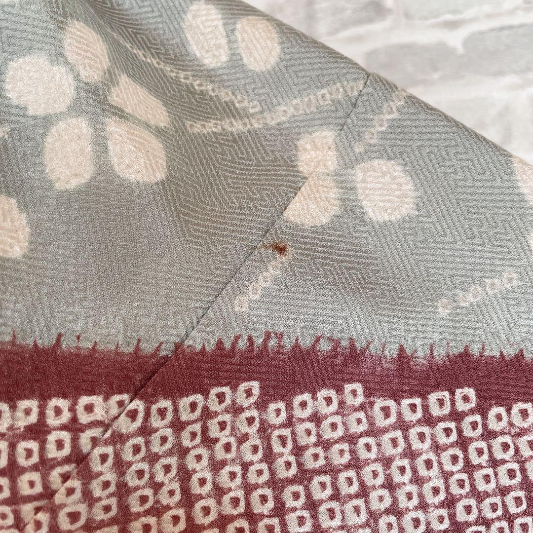 訪問着+長襦袢　フルセット　桜　相良刺繍　絞り　亀甲紋様　入学式　卒業式　Q5