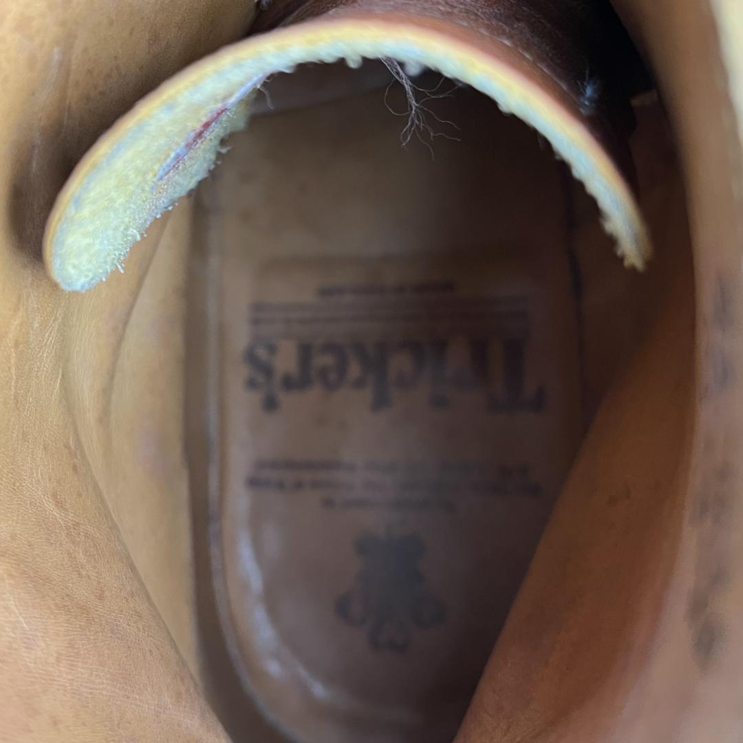 【美品】トリッカーズ M2508 モールトン 7.5 UK 茶 ブーツ