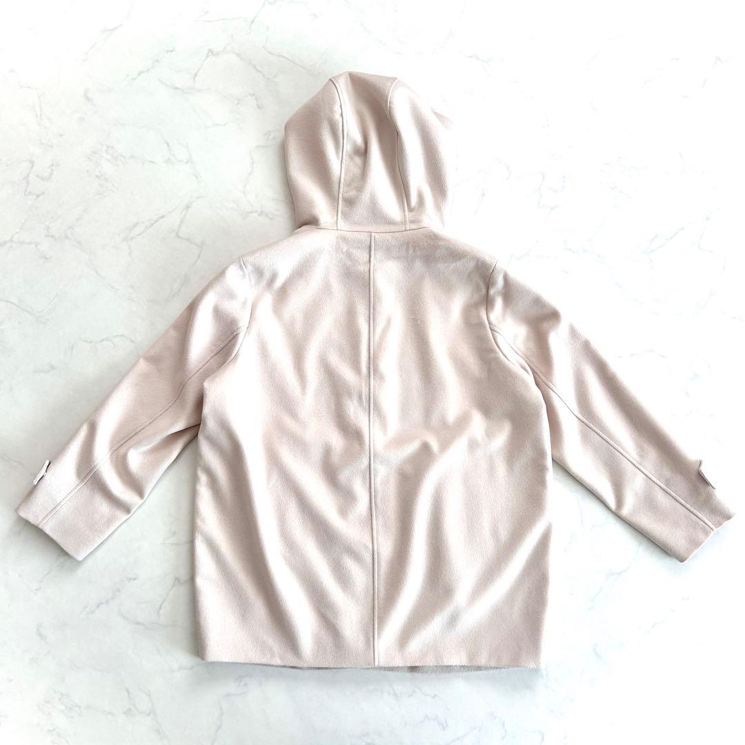 ま*ゃ様 近年 23区 ウールカシミヤ ビーバー フード付き ショートコート ベ