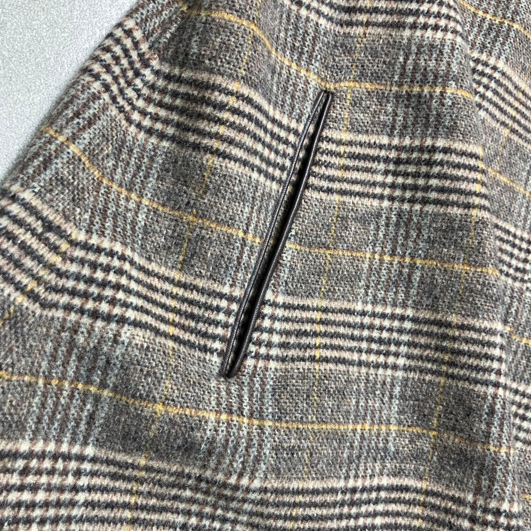 【美品✨】ユナイテッドアローズ ビーバーチェック スタンドカラー ショートコート