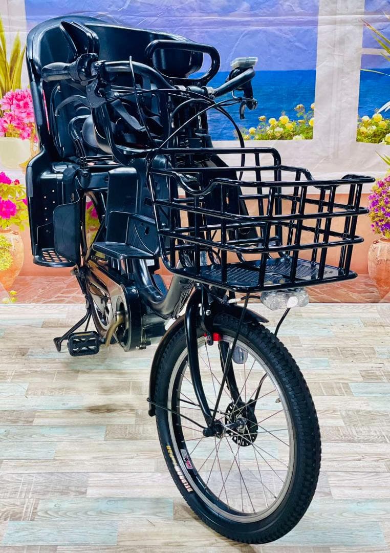 ハイエンドモデル⭐️ ヤマハ最上級バビー マットブラック！ 子供乗せ Y1692