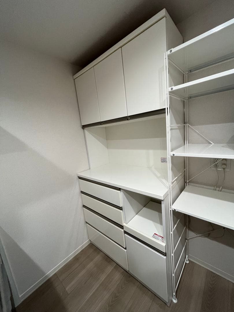 【ニトリ/NITORI】キッチンボード レジューム WH ホワイト 幅100cm