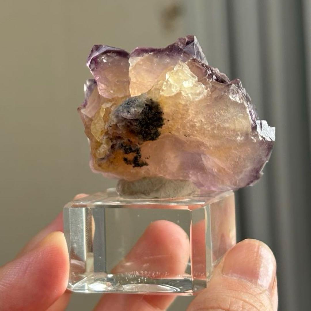 し*ま様 ナミビア産　オコルス　フローライト　2個セット　原石　鉱物標本