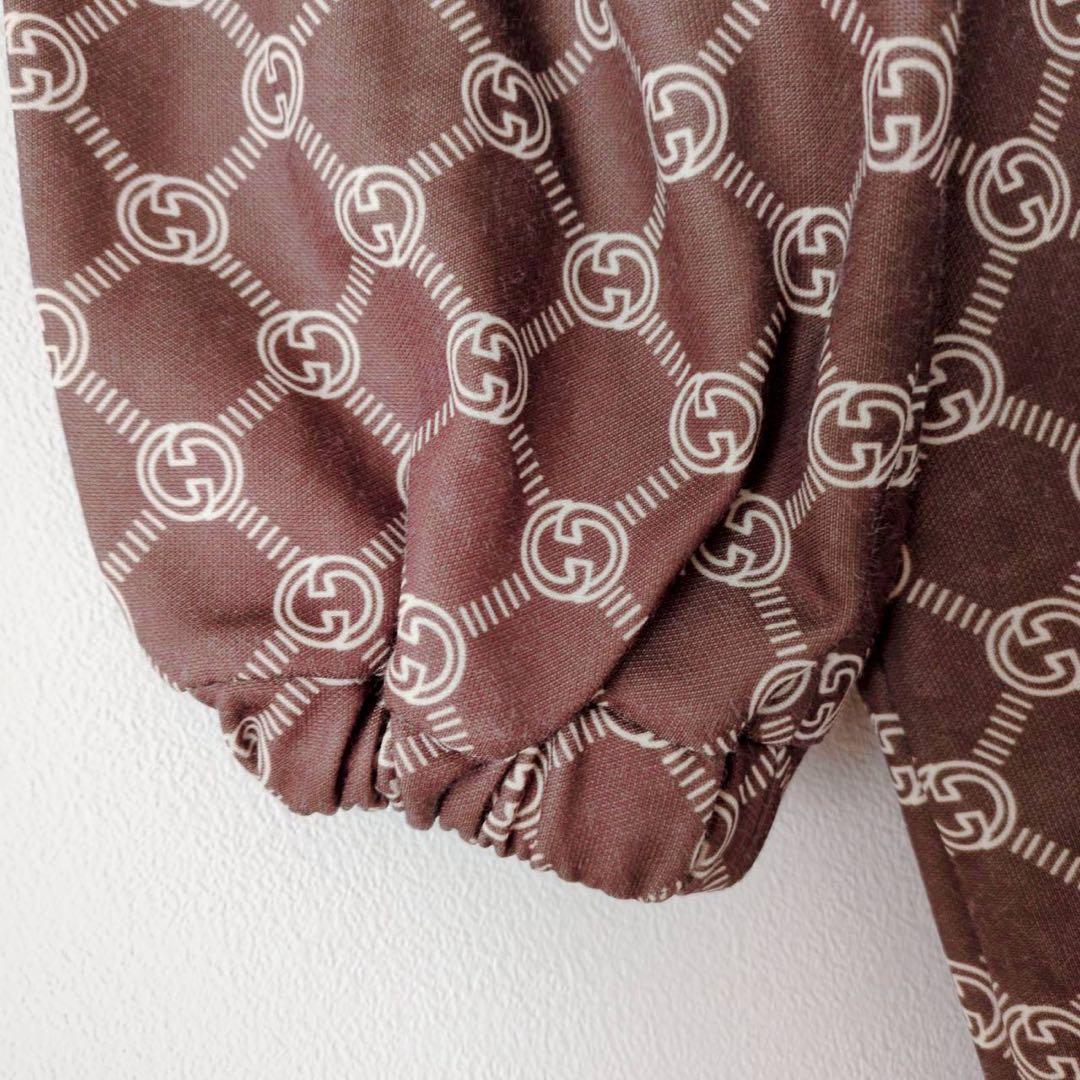 グッチ インターロッキングGテクニカルジャージードレス モノグラム ワンピ L