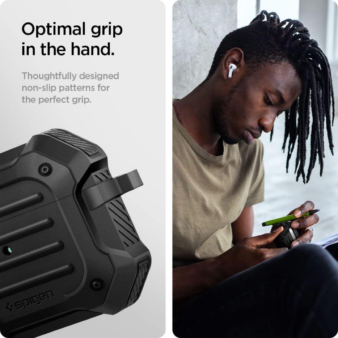 Spigen ブラック イヤホンケース　AirPods 2021