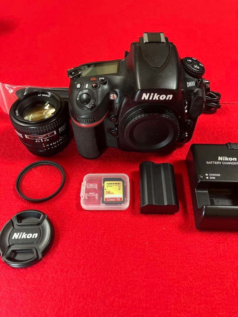 衝撃 大特価 ！これが新品同様 Ｄ800 Ｓ数89回 単集点50mm1.4