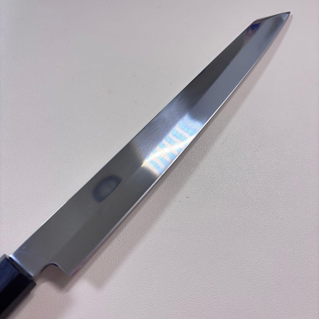 柳刃包丁 9寸 270mm 鏡面 切付柳刃包丁 鏡面　八角柄 刺身包丁༠༩