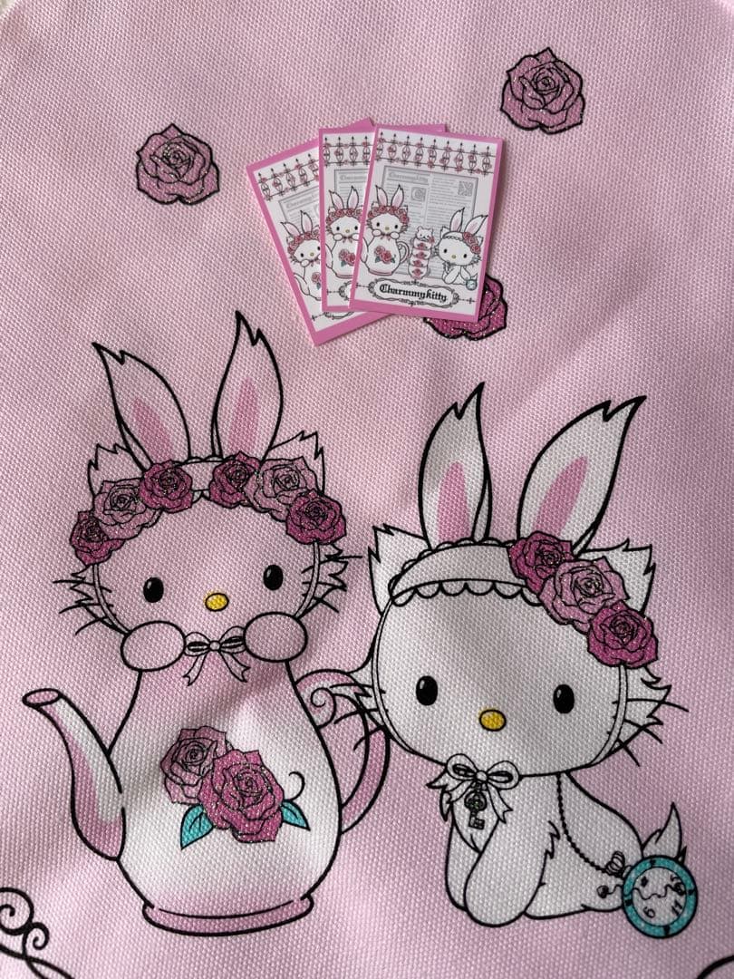 ウサミミ チャーミーキティ ハローキティ マルチクロス 布