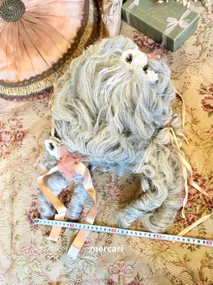 ★SALE★フランス　アンティーク　ヴィンテージ　希少　オペラ　ロココ　ウィッグ