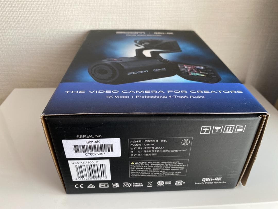 ZOOM ズーム Q8n-4K ハンディビデオレコーダー4K画質 ブラック