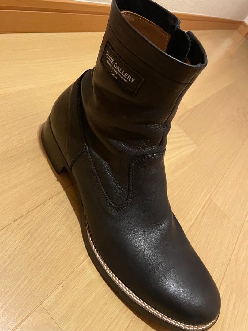 ルードギャラリー rudegallery ブラックレザー サイドZIPブーツ