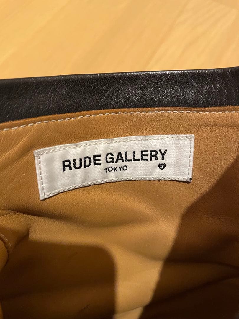 ルードギャラリー rudegallery ブラックレザー サイドZIPブーツ
