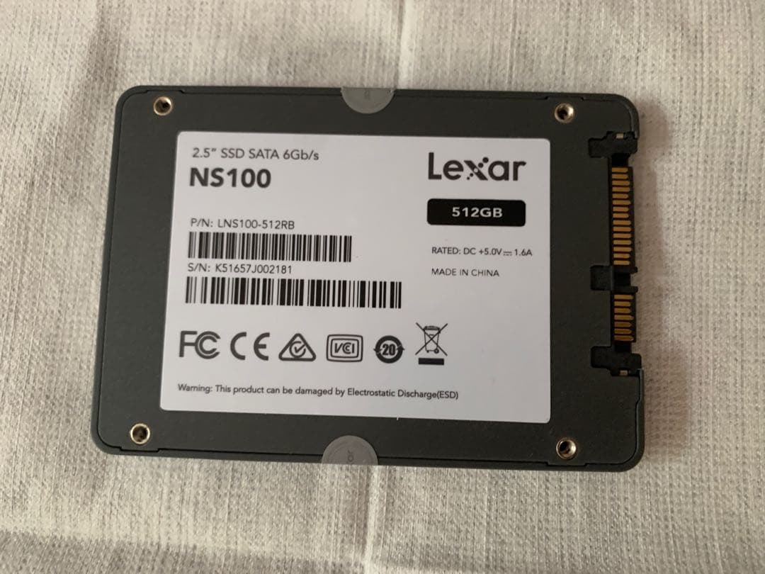 内蔵型SSD SSD 512*2