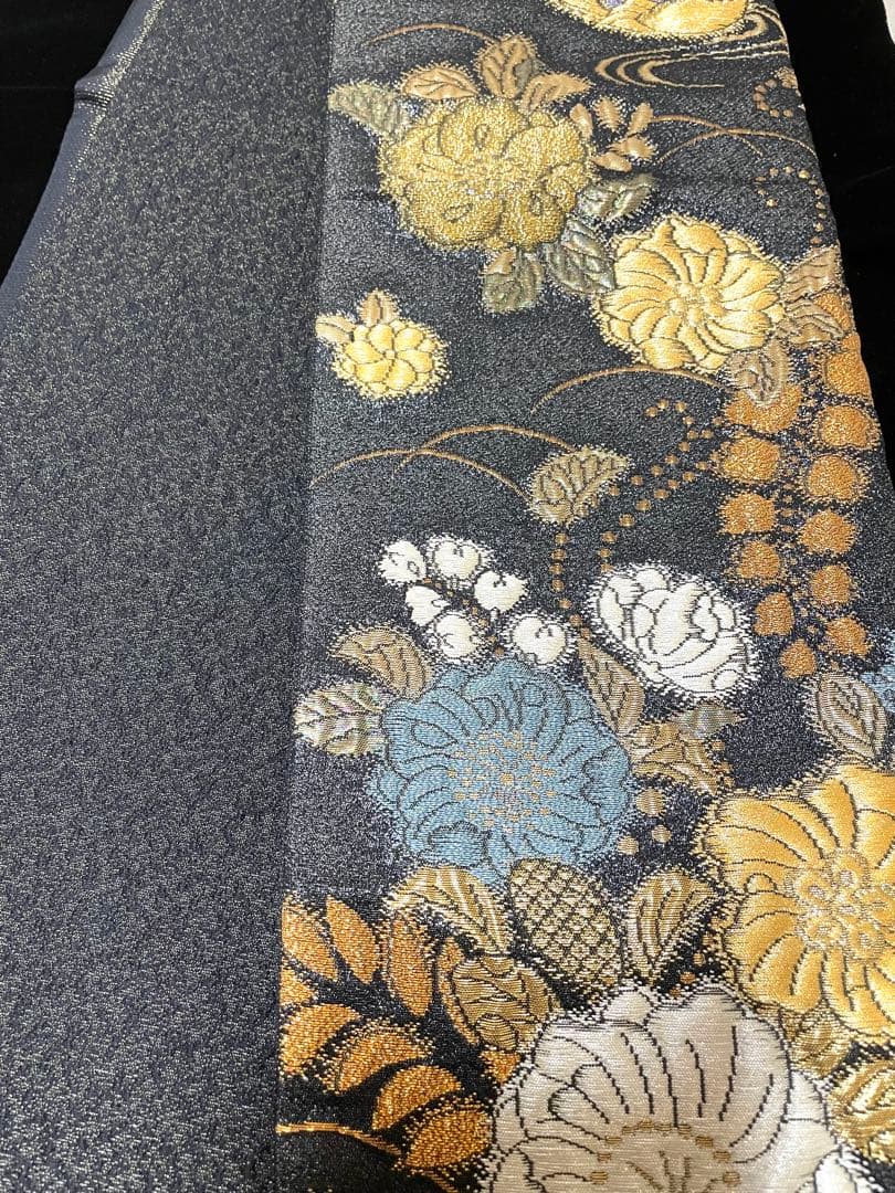 ♦️逸品　辻ヶ花模様　二重太鼓の作り帯