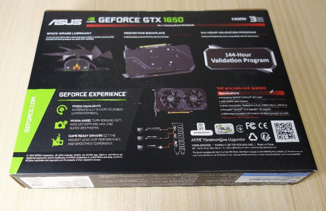 グラフィックボード・グラボ・ビデオカード ASUS TUF Gaming GeForce GTX 1650 OC 4GB