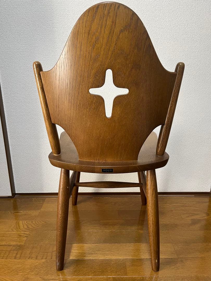 ①WINDS太平 ダイニングチェア チャーチチェア 十字架 飛騨家具