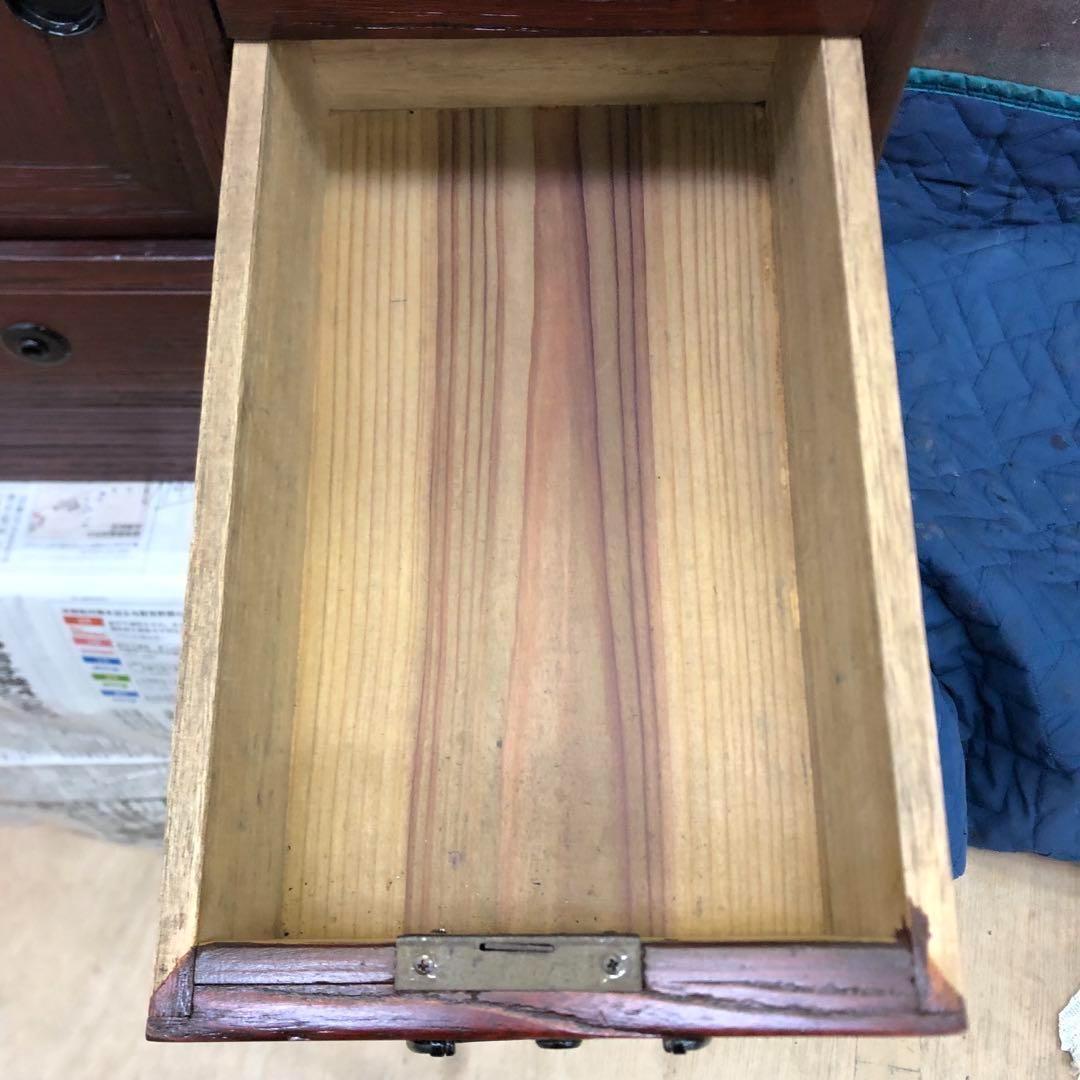 時代タンス　民芸タンス　小タンス　桐　小物収納 高さ48.5cm サイズ小ぶり