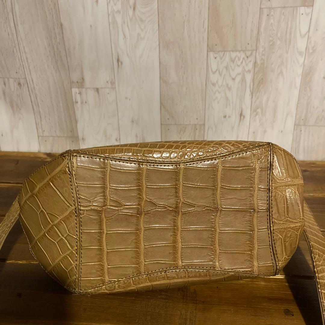 【希少】GARBO ガルボ　最高級　マテリアルクロコダイル　2WAY ショルダー