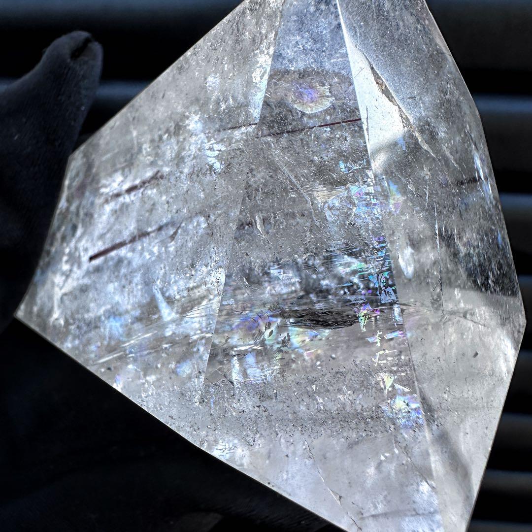 【金運】レインボー☆ヒマラヤ水晶レッドルチルクオーツフリーフォームA1177