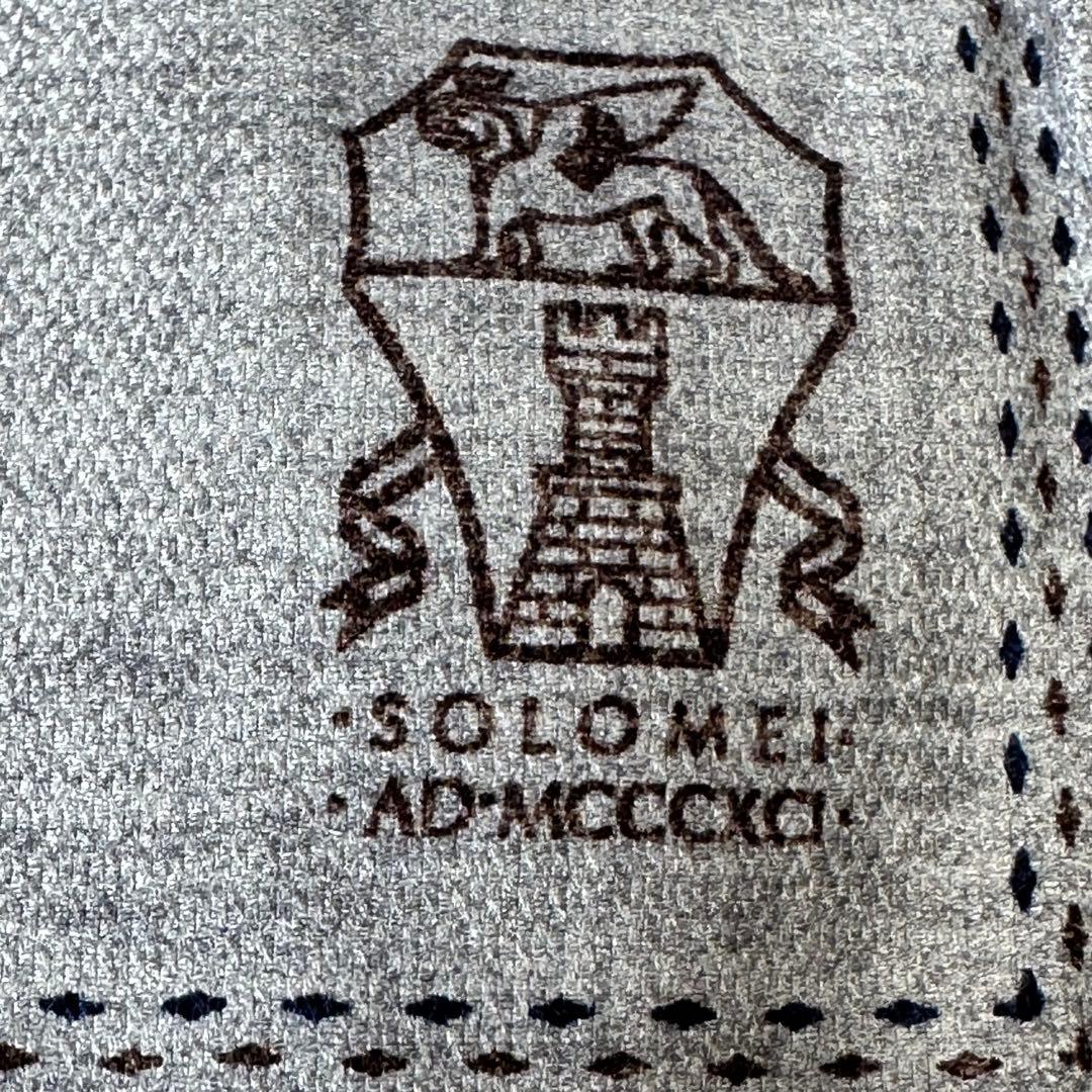 新品未使用✨ブルネロクチネリ ポケットチーフ ハンカチ シルク100% ロゴ