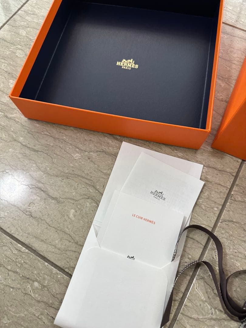 エルメス　Hermes ケリードール　ネイビーボックス　ブルーボックス　鞄　空箱