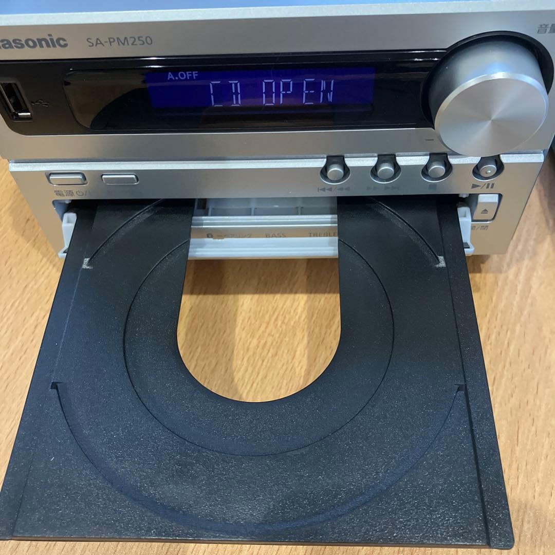 【美品】　Panasonic SC PM250-S CDステレオシステム
