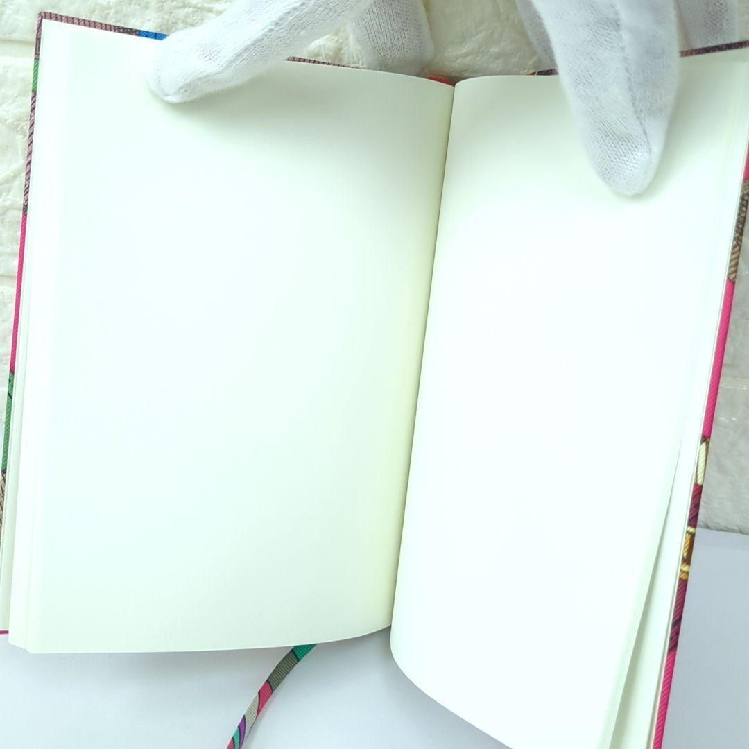 エルメス ベルトデザイン ノートブック メモ帳 ピンク カーキ ブルー【美品】