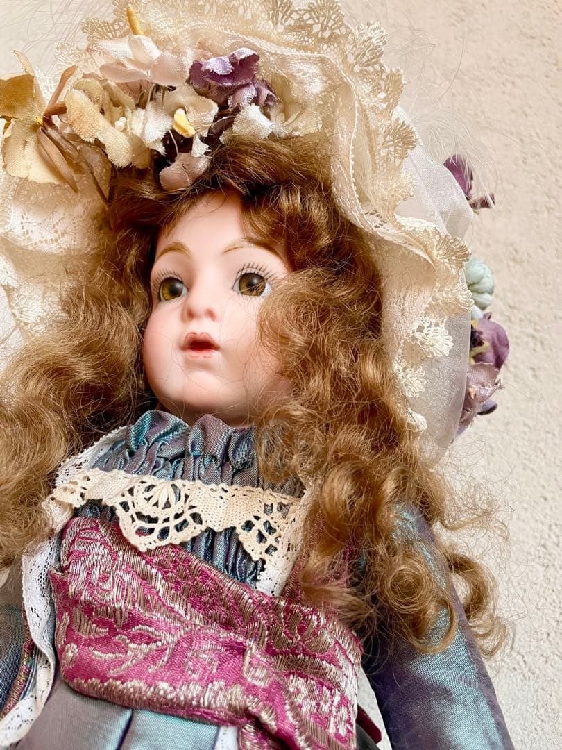 ビスクドール ブリュ リプロ ハンドメイド アンティーク ドレス フランス人形