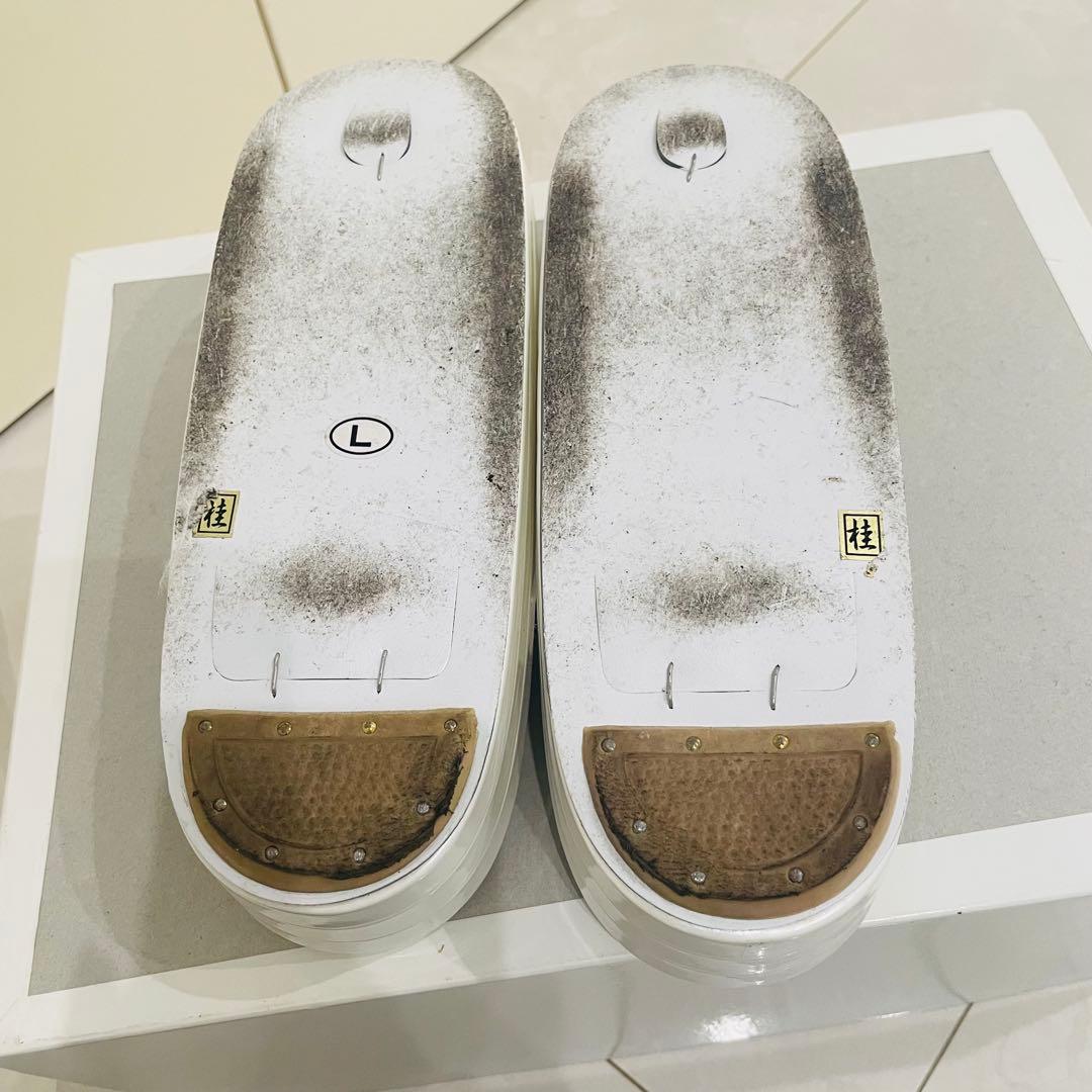 和装用 バッグ・草履（Lサイズ）セット（濃紺・ホワイト）シルバーレース 成人式