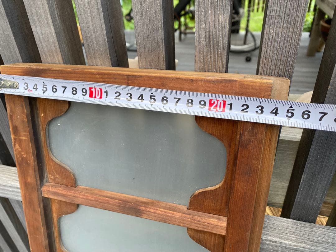 和風木製　欄間　2枚セット　すりガラス付き　アンティーク　レトロ