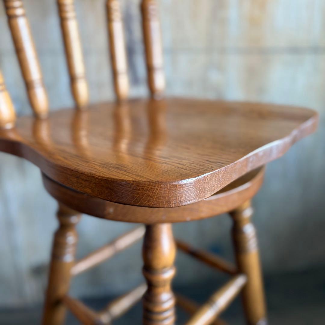 RED OAK OLIVER AMERICA カウンターチェア　回転ハイチェア