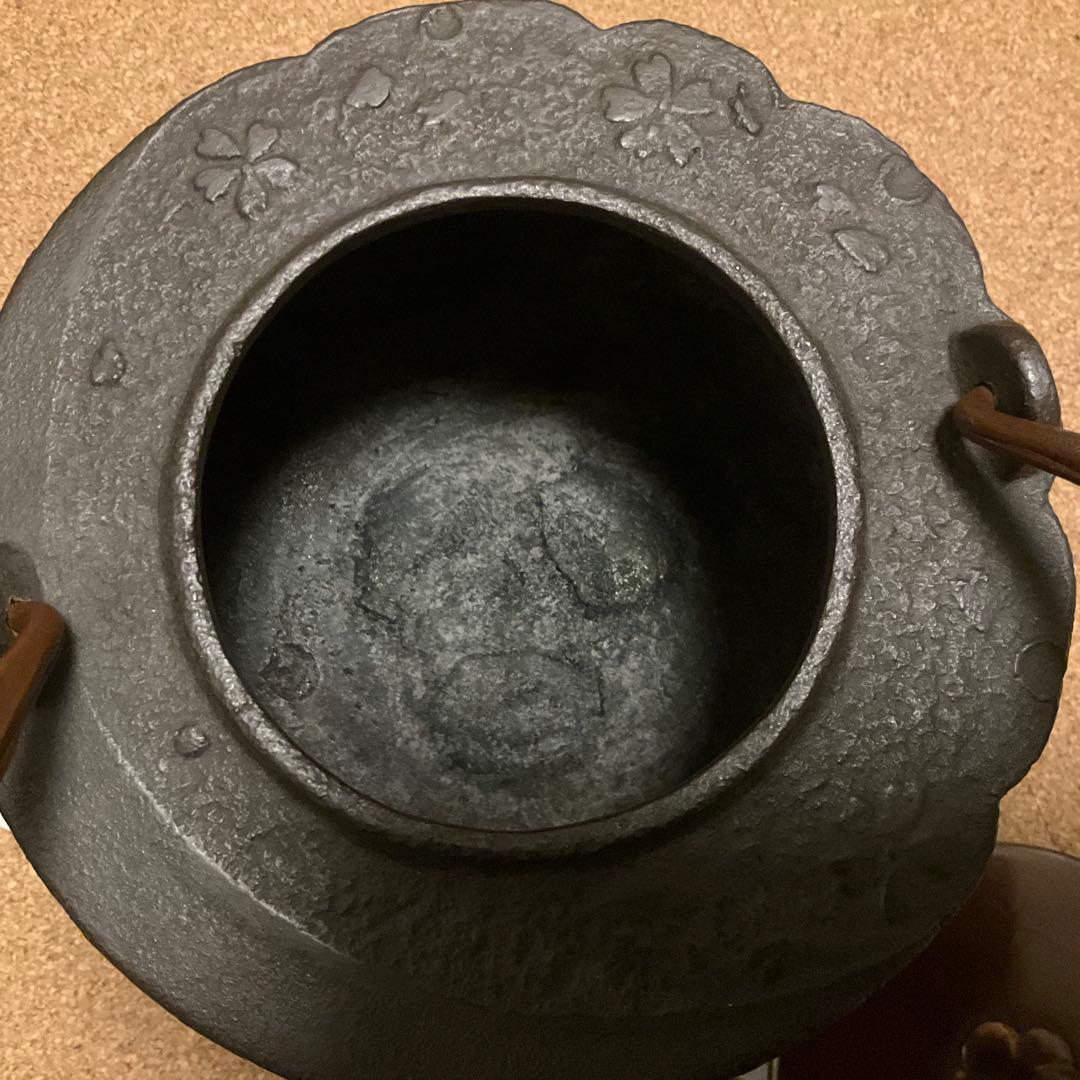 鉄瓶　京鉄瓶　茶道具　雪月花　鳴り金