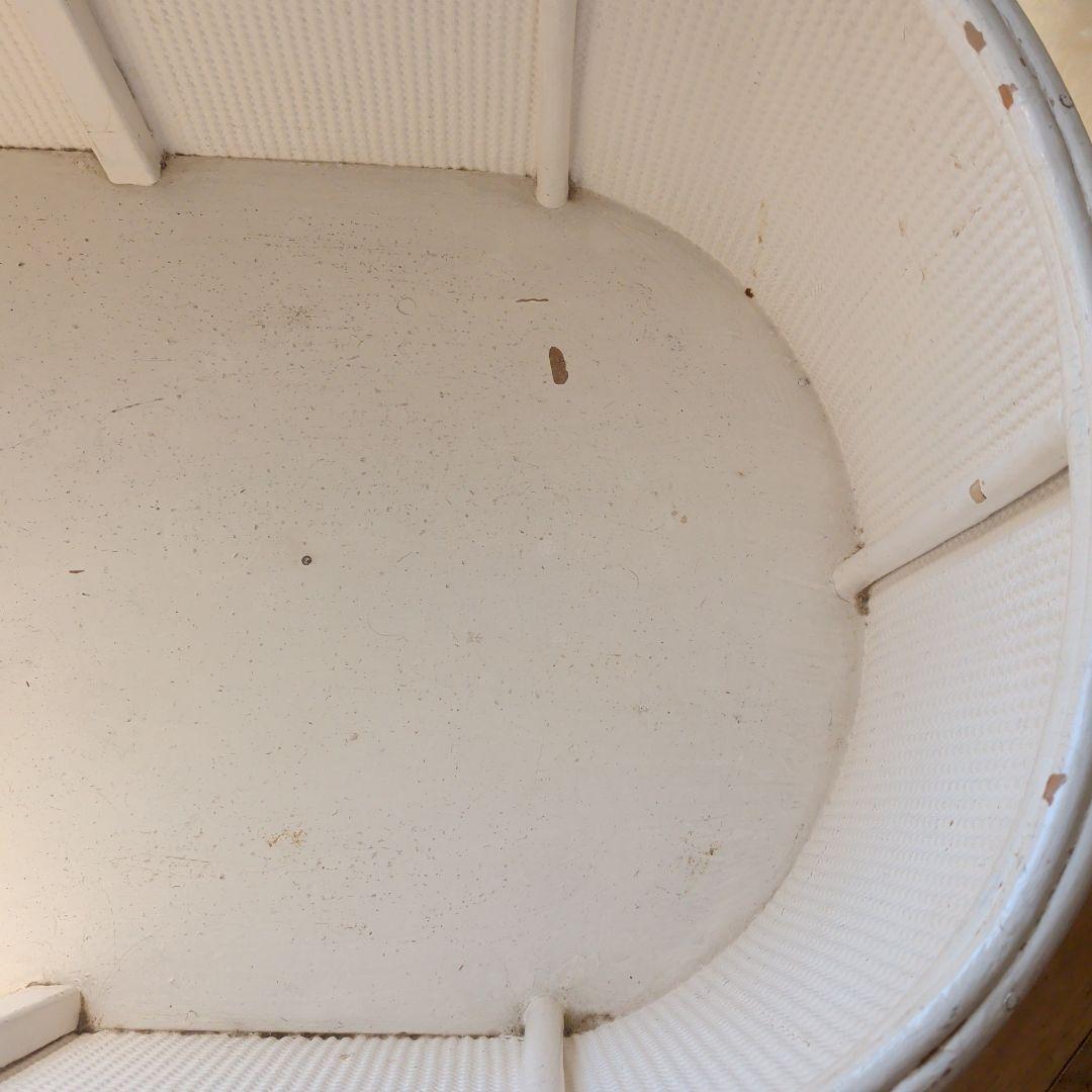 アンティーク　ベビーバスケット ホワイト　シャビーシック