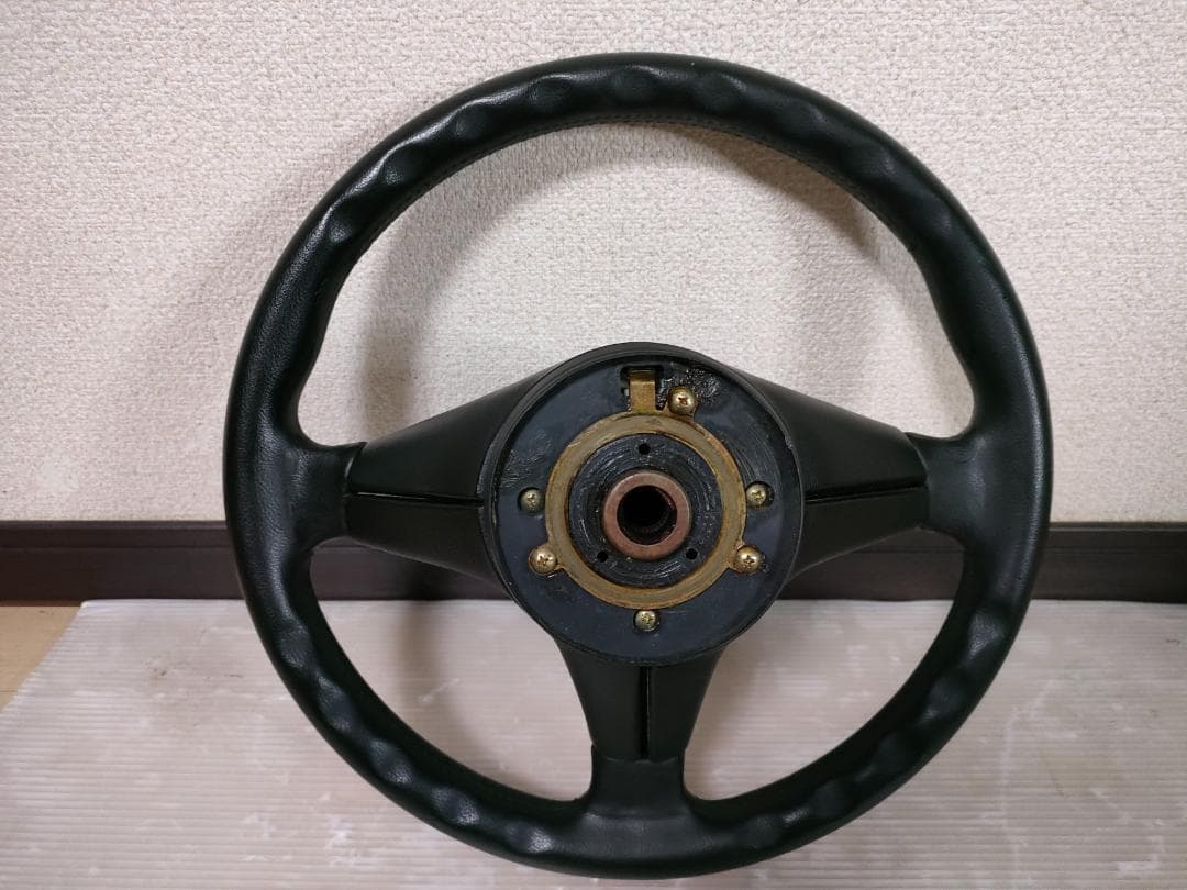 美品 モモステアリング/MOMO 36cm/36φ ホーン付き