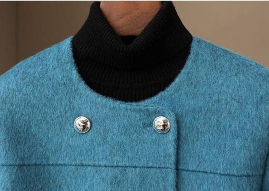 新品☆優しい雰囲気のカシミヤ混ウール ジャケット レディースハーフ丈コート