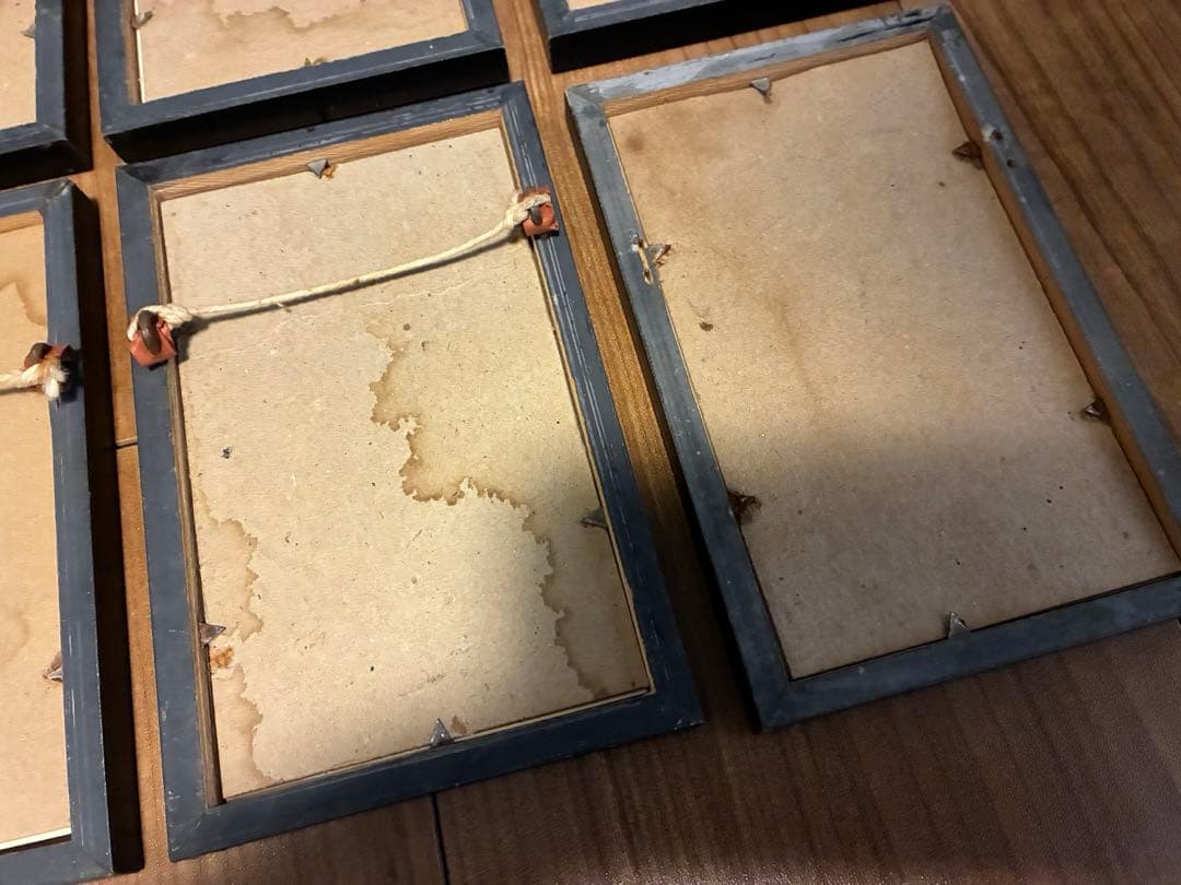 シルエット 影絵 フレーム アンティーク ヴィンテージ オブジェ 額 ピクチャー