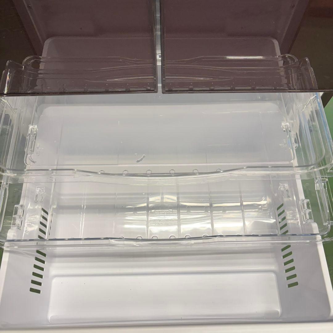 635 鏡面　ガラストップ　5ドア　ファミリー　冷蔵庫　大型　右開き　400L強