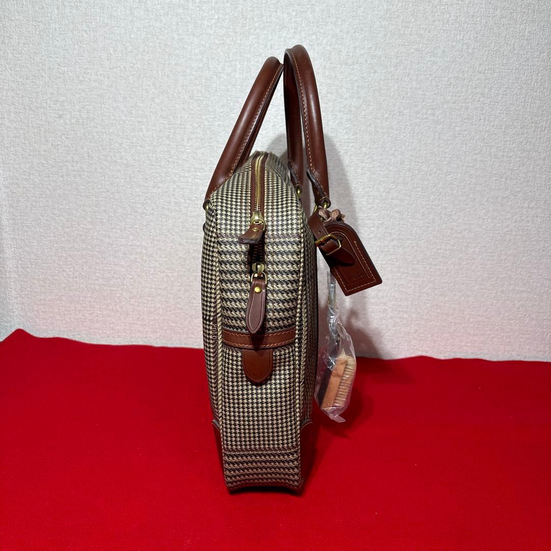 未使用　ポロラルフローレン　ビジネスバッグ　千鳥格子　フリーケース