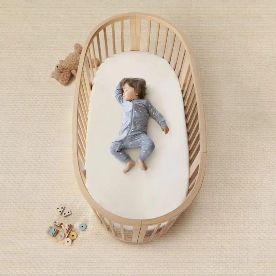 【売り切り】STOKKE スリーピー ヘイジーグレー　ベビーベッド　ねじ