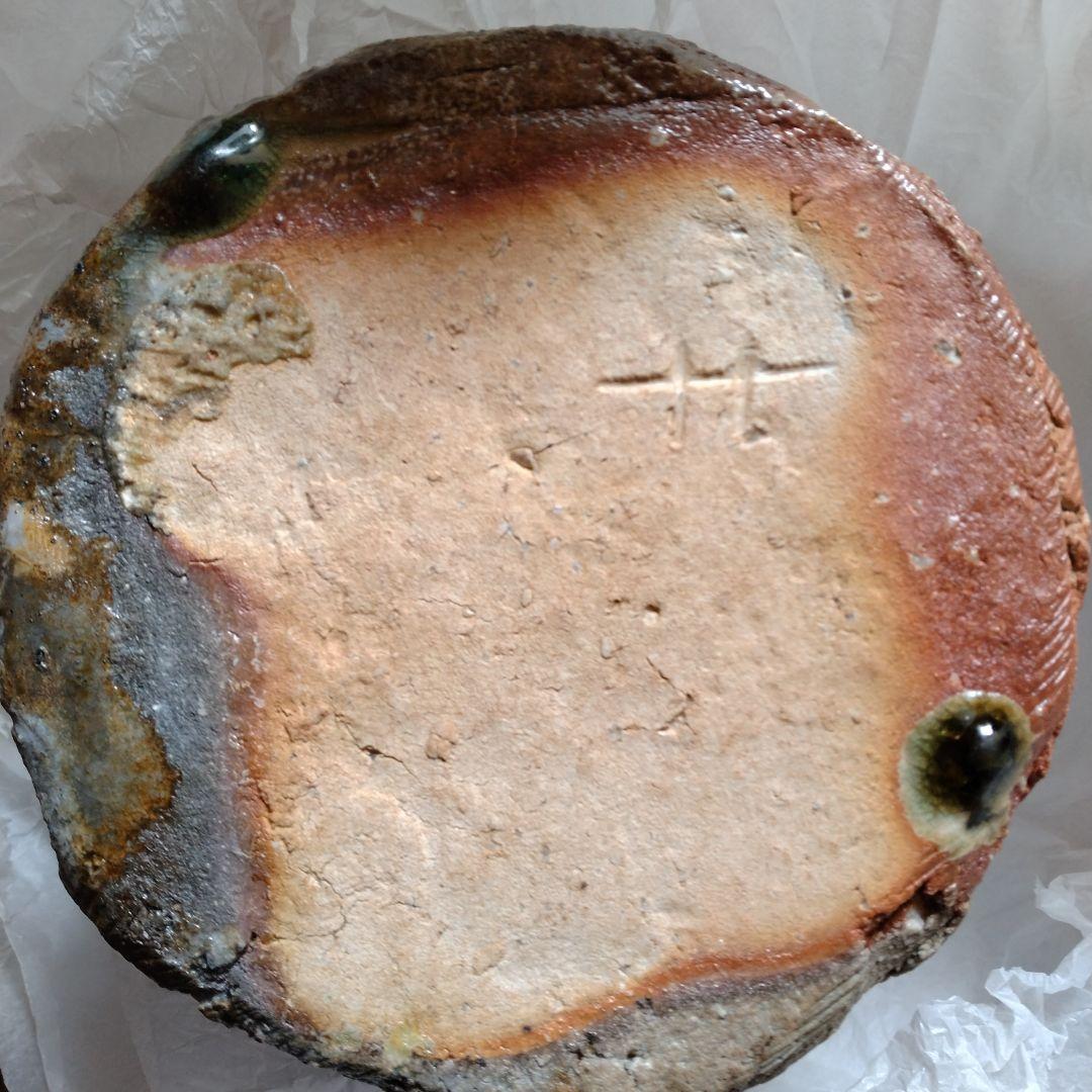 茶道具名品　期間限定特価　信楽水指（寺垣外窯　杉本貞光）塗蓋付き