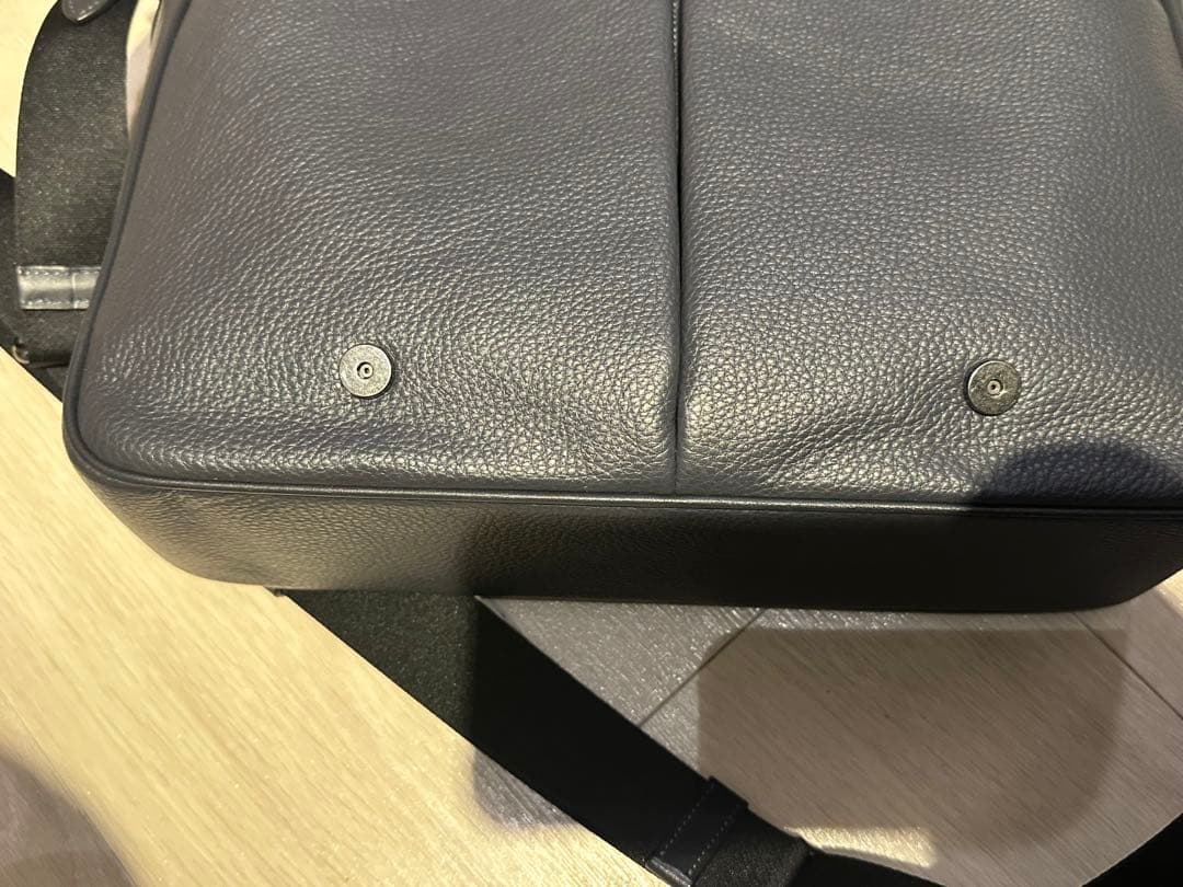 coach コーチ　ビジネスバッグ　紺色　ネイビー　美品　格安