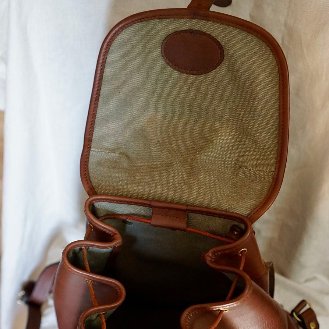 ハンドメイド　手縫い　レザーリュック　イタリアンレザー