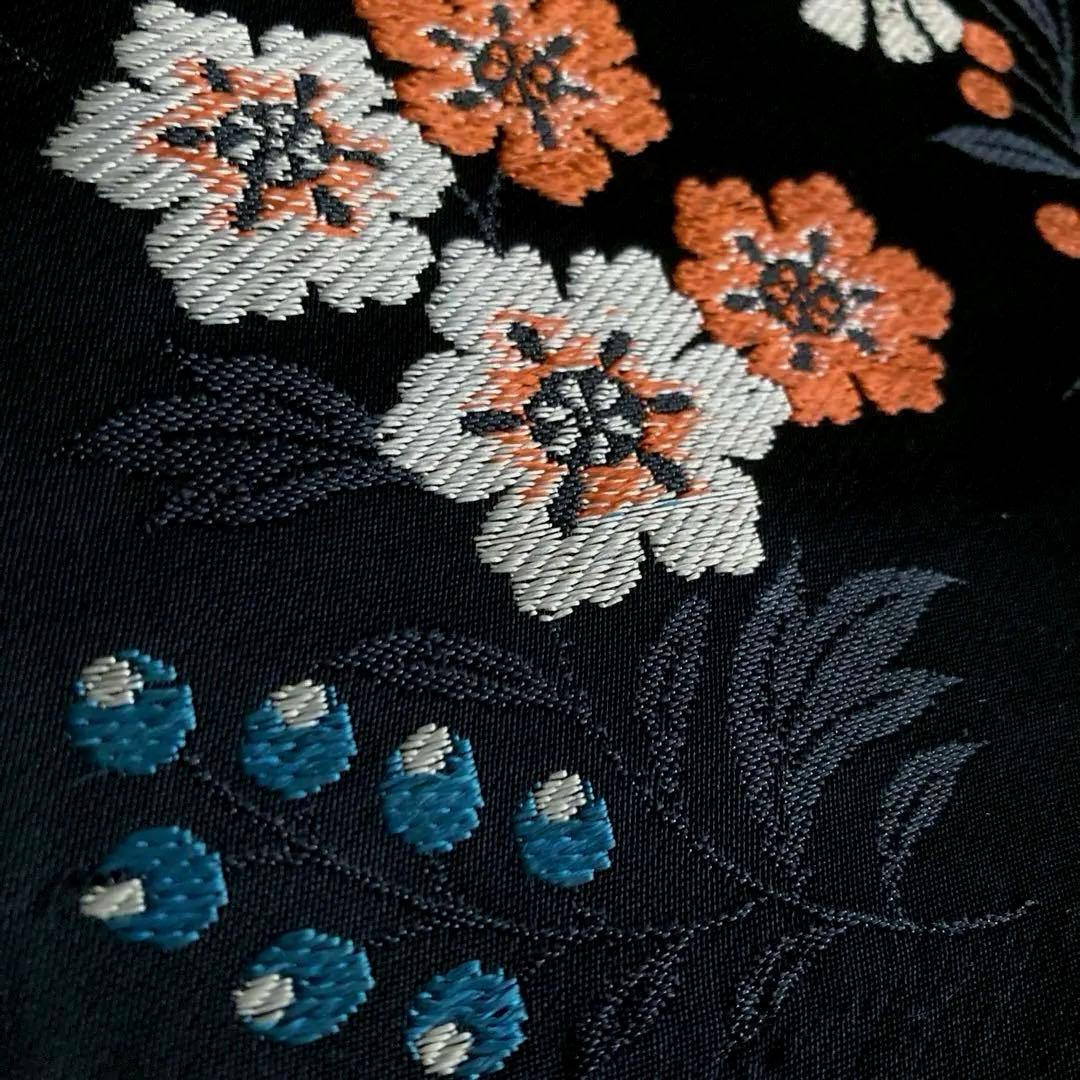 coco©️ アンティーク名古屋帯　蝶々の織り出し　地紋　大正　N7-30